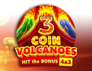 3 Coin Volcanoes slot icon – coin with volcanic flame